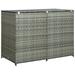 Double Wheelie Bin Shed Poly Rattan Anthracite 58.3 x30.3 x43.7