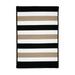Colonial Mills 8 x 8 Brown and Black Handmade Square Striped Area Throw Rug