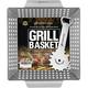 Homeflowz Heavy Duty Grill Basket and Scraper - Large Veggie Grilling Basket - Stainless Steel Grill Baskets for Outdoor Grill - A Vegetable Grill Basket for ALL Barbecues - The Perfect BBQ Basket