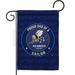Breeze Decor G158521-BO Seabees Proud Dad Sailor Garden Flag Armed Forces Navy 13 x 18.5 in. Double-Sided Decorative Vertical Flags for House Decoration Banner Yard Gift