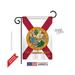 Breeze Decor 58082 States Florida 2-Sided Impression Garden Flag - 13 x 18.5 in.