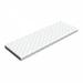 Ambesonne 15 x 45 White and Gray Rectangle Bench Outdoor Seating Cushions