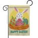 Ornament Collection 13 x 18.5 in. Easter Bunny Fun Garden Flag with Spring Double-Sided Decorative Vertical Flags House Decoration Banner Yard Gift