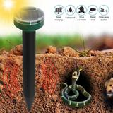 Solar Mole Repellent Groundhog Repeller & Solar Powered Animal Repellent for Lawn Garden & Yard Home
