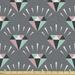 Geometric Sofa Upholstery Fabric by the Yard Symmetrical Repetitive Gem Diamond Design Shapes Simple Background Decorative Fabric for DIY and Home Accents Grey Blush and Seafoam by Ambesonne