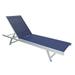 Atlin Designs Reclining Patio Lounger in Navy Blue