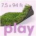 ALLGREEN Play 7.5 x 94 ft Artificial Grass for Pet Kids Playground and Parks Indoor/Outdoor Area Rug