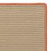 Colonial Mills Seville Indoor Outdoor Polypropylene Braided Rug Orange 8x10 8 x 10 Rectangle