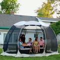 Screen House Tent Instant Outdoor Canopy Pop Up Gazebo 12x12 Gray