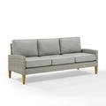 Crosley Furniture Capella Outdoor Wicker / Rattan Sofa in Gray/Acorn