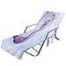 Cieken Beach Chair Cover With Side Pockets Microfiber Lounge Chair Towel Rack