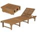 walmeck Folding Sun Lounger Solid Acacia Wood