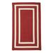 Colonial Mills 10 Sangria Red Square Modern Braided Area Throw Rug