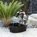 Alpine Corporation Outdoor Metal Crow Water Fountain