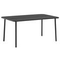 Lixada Garden Table Dark Grey 59.1 x35.4 x28.3 Steel