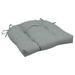Arden Selections Outdoor Wicker Chair Cushion 20 x 18 Tufted Plush Cushion for Wicker and Rocking Chairs 18 x 20 Stone Grey Leala