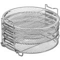 Bueautybox Dehydrator Racks for Oven Dehydrator Stand Rack Five Stackable Layer with Feet 304 Food Grade Stainless Steel Dehydrator Stand for Air Fryer & Pressure Cooker Grill Rack (6.5ï¼†8 Qt)