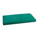 Humble and Haute Sunbrella Canvas Teal Green Indoor/ Outdoor Bench Cushion 37 to 48 by 45 in w x 18 in d