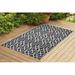 Benissimo Contemporary Indoor / Outdoor Area Rug RIBON Collection I 4x6 I Gray