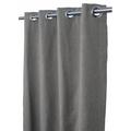Sunbrella Cast Slate Indoor/Outdoor Curtain Panel by Sweet Summer Living 50 x 96 with Stainless Steel Grommets
