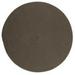 Colonial Mills 7 Dark Gray Solid Braided Round Handcrafted Reversible Outdoor Area Throw Rug