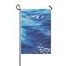 MYPOP Wave Nature Water Blue Sea Ocean Pattern Yard Garden Flag 12 x 18 Inches