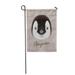 KDAGR Portrait of Emperor Penguin Chick Cute Fluffy Face Bird Baby Garden Flag Decorative Flag House Banner 12x18 inch