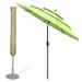 Yescom 9 Ft 3 Tier Patio Umbrella with Protective Cover Crank Push to Tilt Poolside