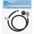 BBQ Gas Grill Propane Regulator Hose Replacement Parts for Weber GENESIS E-310 LP (2009) - Compatible Barbeque 41 Inch Regulator and Hose