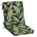Arden Selections Outdoor Dining Chair Cushion 20 x 20 Water Repellent Fade Resistant 20 x 20 Onyx Cebu