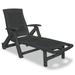 vidaXL Patio Lounge Chair with Adjustable Backrest Outdoor Folding Sunlounger