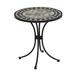 Homestyles Laguna Metal Outdoor Bistro Table in Black