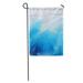 LADDKE Teal Wash Abstract Blue Watercolor Ink Imitation Water Sky Sea Omre Effect Hand Colorful Ombre Garden Flag Decorative Flag House Banner 28x40 inch