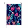 ABPHQTO Tropical Flower Plant Leaf Home Outdoor Garden Flag House Banner Size 28x40 Inch