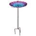 Regal Art and Gift 12746 - 12 Magenta Blue Honeycomb Birdbath/Feeder