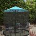 Pure Garden 50-LG1206 9 ft. Bug Screen for Table Umbrella Mosquito Net Black