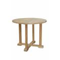 Anderson Teak Montage 35 Round Traditional Teak Bistro Table in Brown