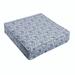 Sorra Home Navy and White Geometric Indoor/Outdoor Deep Seating Cushion Corded