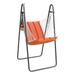 The Hamptons Collection 64 Orange and Red Acrylic Soft Comfort Hammock Chair with Stand