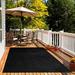 8 x11 Black Top Indoor/Outdoor Bargain-Turf Area Rugs. Great for Gazebos Decks Patios Balconies and Much More. Many Sizes and Colors to Choose From
