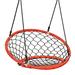 Topbuy Orange Adjustable Hanging Ropes Spider Web Chair Swing Kids Play Equipment