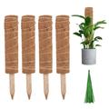 4pcs Plant Stand Coir Moss Totem Pole Coconut Sticks Plants Climbing Fram Greenhouse Plant holder Garden Tools