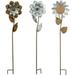 Alpine Multicolored Iron 76 in. H Rustic Flower Outdoor Garden Stake (Pack of 9)