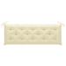 Garden Bench Cushion White 59.1 x19.7 x2.8 Fabric