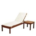 International Home Amazonia 2 Piece Patio Lounge Set in Brown