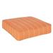 Sorra Home Orange Dotted Stripes Indoor/Outdoor Deep Seating Cushion Corded