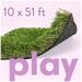 ALLGREEN Play 10 x 51 ft Artificial Grass for Pet Kids Playground and Parks Indoor/Outdoor Area Rug