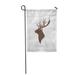 KDAGR Elk Deer Head Silhouette Moose Profile Garden Flag Decorative Flag House Banner 28x40 inch