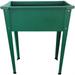 Hanover 24-In. Raised Garden Bed Planter Box with Legs for Flowers Herbs Vegetables - Powder-Coated Galvanized Steel Green HANRSGB-1GRN