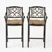 Noble House Barlow Outdoor Barstool with Cushion in Tuscany (Set of 2)